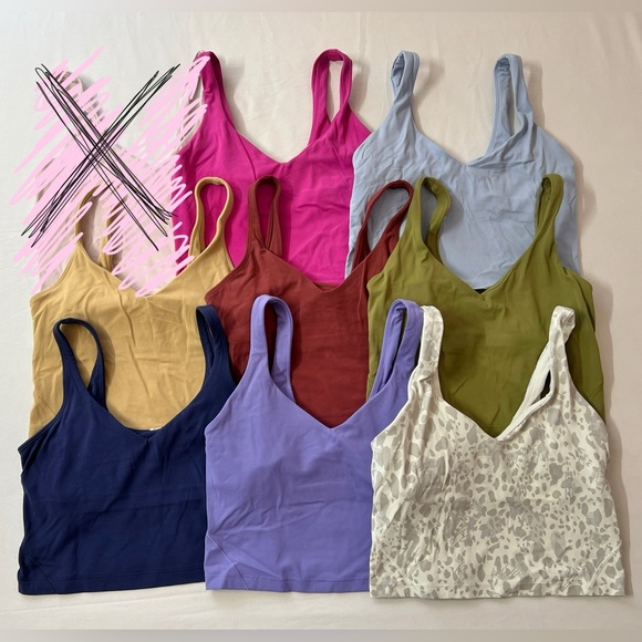 Lululemon Align Scoop Neck Tank Crop Top Bundle